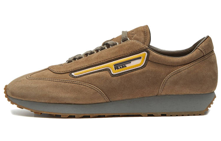 PRADA PRADA Low top Skateboard Shoes Men's Khaki Brown