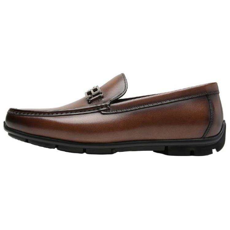 S.T.Dupont S. T.DUPONT Cow Leather Loafers Men's Coffee