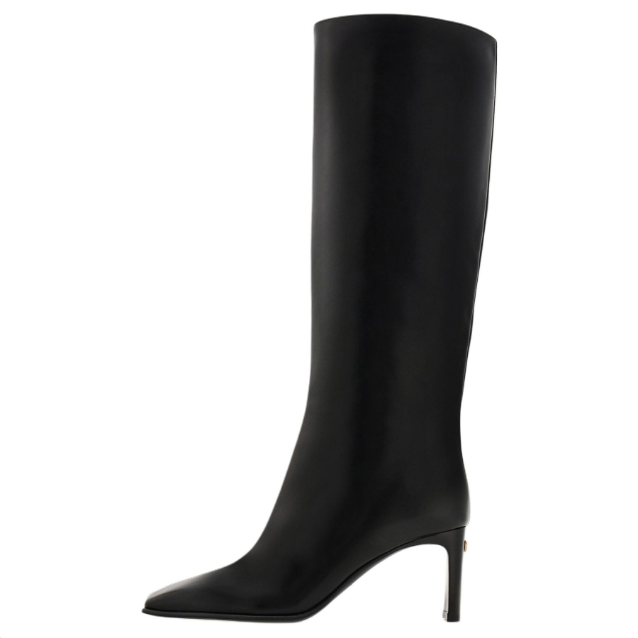 FERRAGAMO Calfskin Knee high Boots Women's Black