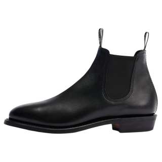 R.M.WILLIAMS Adelaide Leather Short Chelsea Boots Women's Black