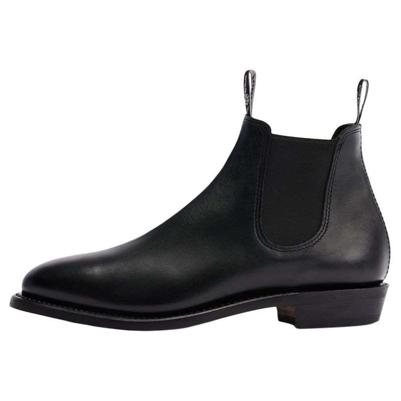 R.M.WILLIAMS Adelaide Leather Short Chelsea Boots Women's Black