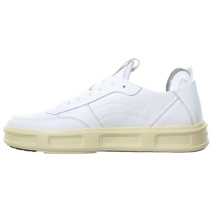 FESSURA Reflex Action Leather Low top Skateboard Shoes Unisex White