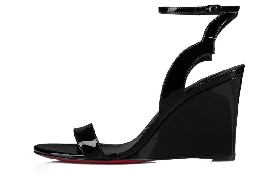 Christian Louboutin Zeppa Chick Open Toe Sandals Women's