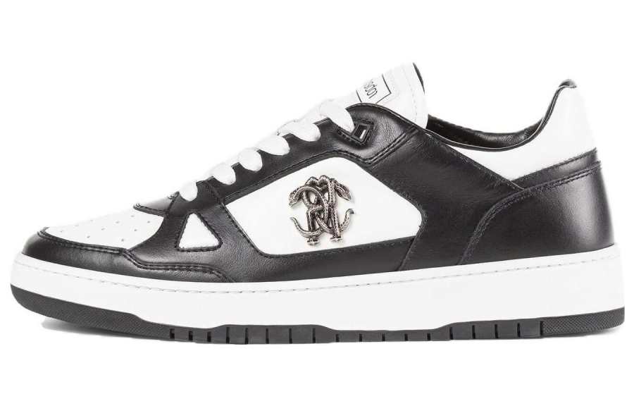 Roberto Cavalli RC-plaque Leather Sneakers
