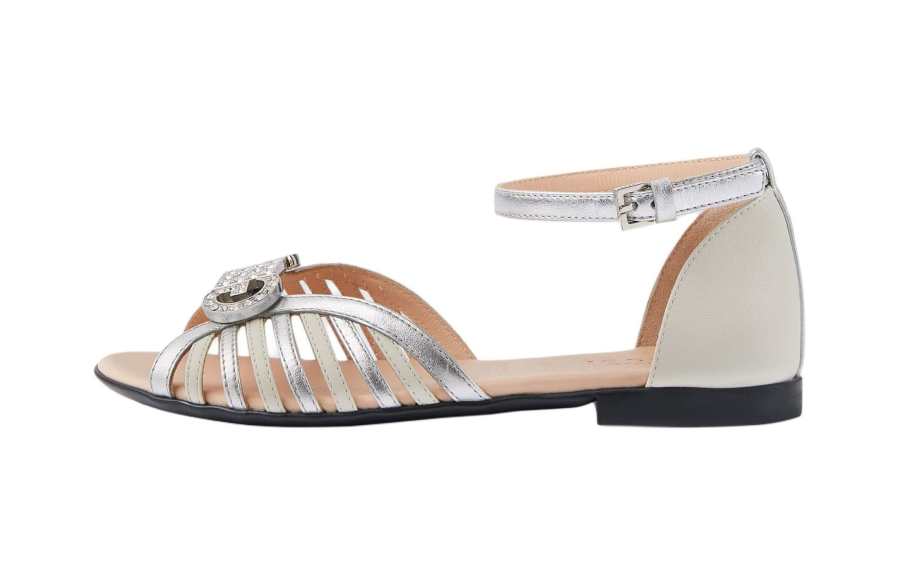 GUCCI Synthetic Leather Children's Sandals Silver Kids'
