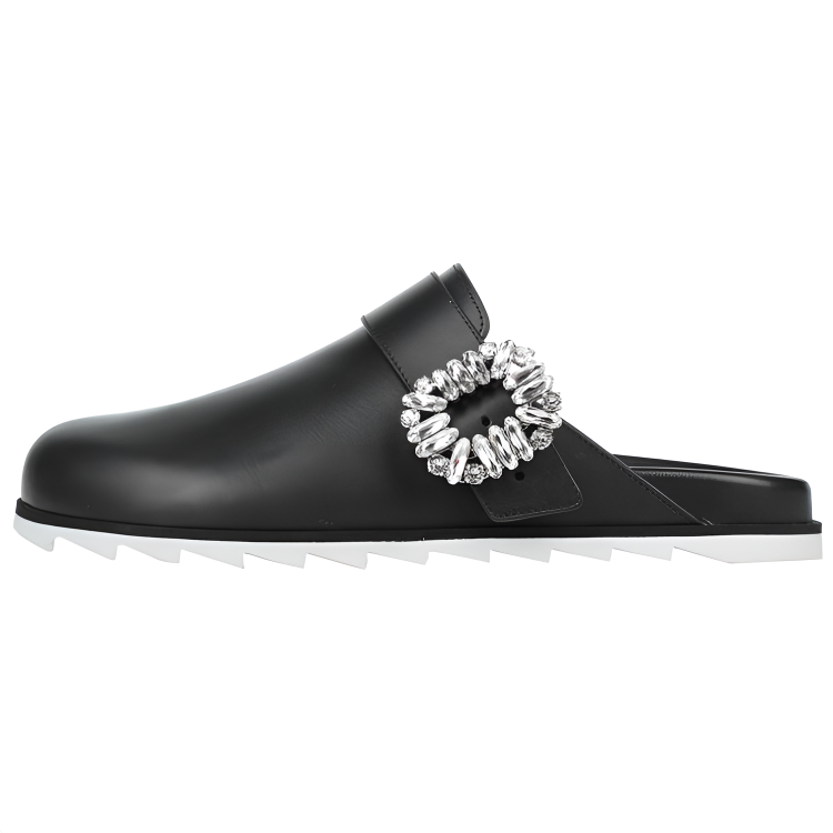 Roger Vivier Slidy Viv' No Special Function Closed Toe Slippers Women's Black