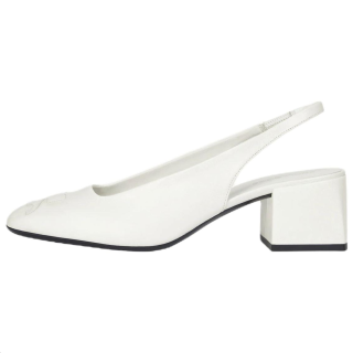 COURREGES AC Chunky Heel High Heels 5.5cm Women's White