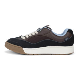 DIOR B713 Puffy Shoes Leather Low top Stylish Skateboarding Shoes Men's Brown Black Limited Edition No. 4713 Pack