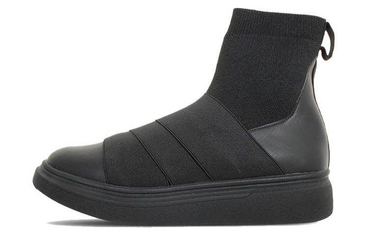 FESSURA High top Skateboard Shoes Unisex Black