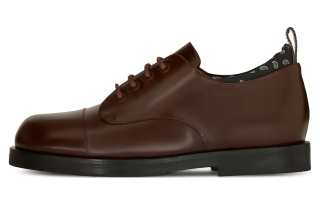 Etro paisley-print leather Derby shoes