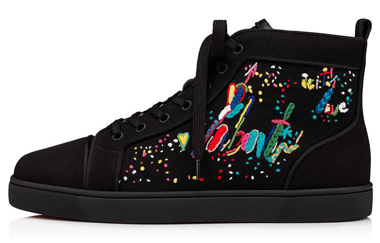 Christian Louboutin Louis Orlato 'Black Multi Embroidery'