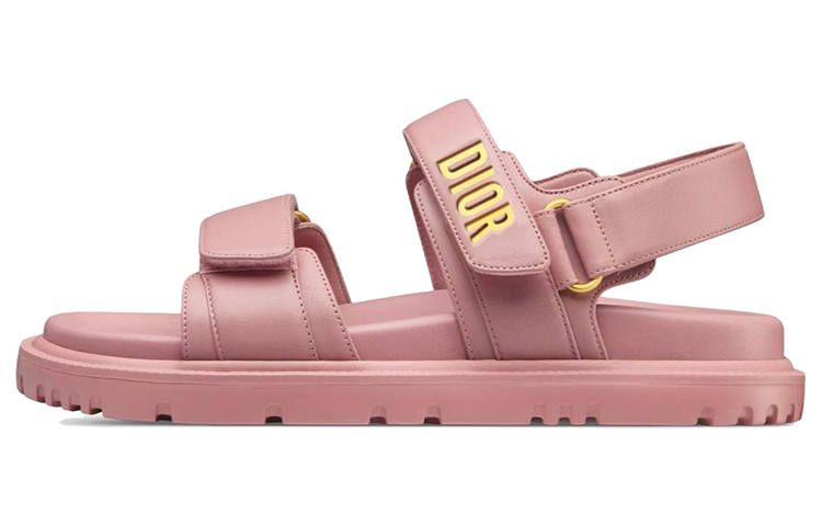 DIOR DIOR DiorAct Leather One Strap Sandals Women's Pink