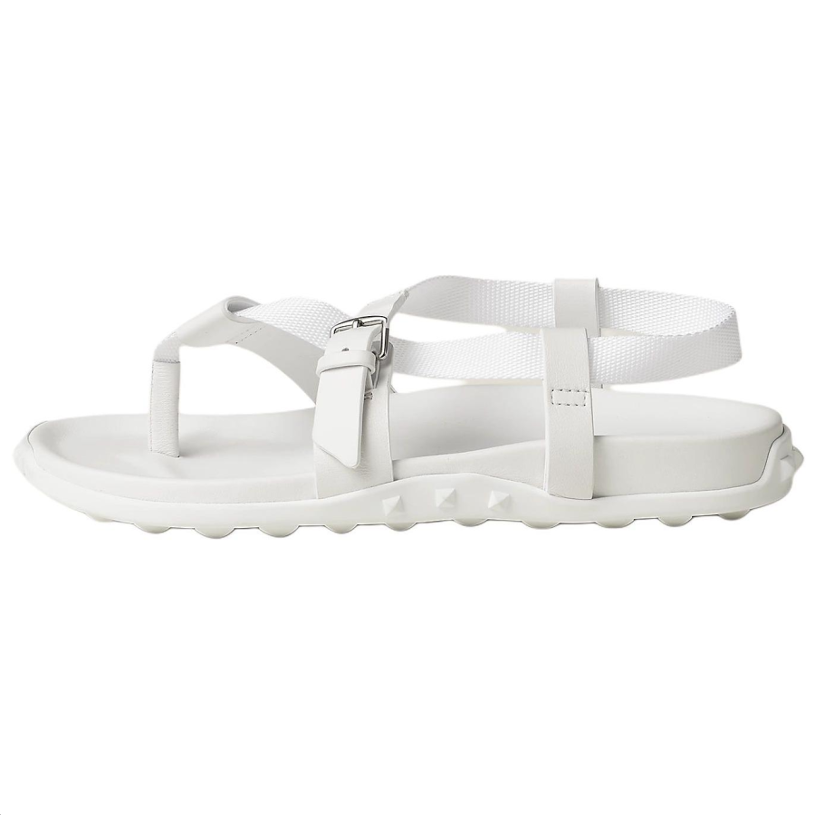 HERMES HERMES Inboard One Strap Sandals Women's White