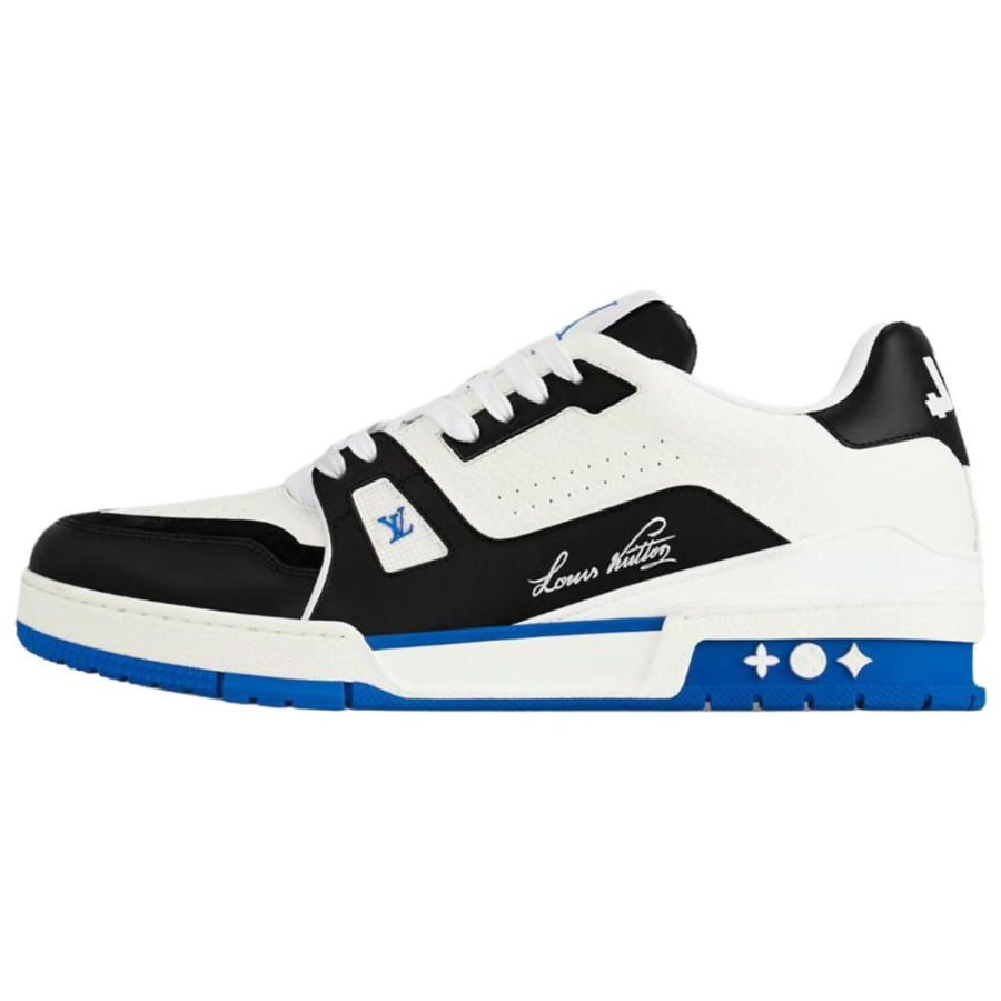 LOUIS VUITTON Trainer Low top Skateboard Shoes Men's Sea Blue