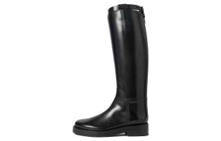 Ann Demeulemeester Leather Knee high Boots 3cm Men's Black