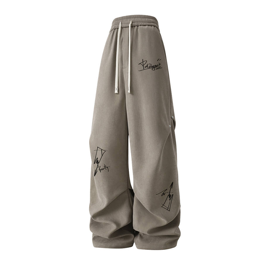 PAL ONGACO Casual Pants Unisex Thickened And Fleece Lined Cargo Pants