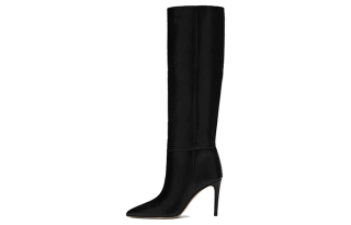 Paris Texas Leather Knee high Boots 8.5cm Women's Black