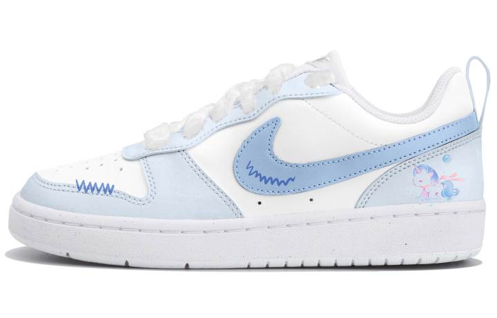 Nike Nike Court Borough Low top Skateboard Shoes Women's Blue White