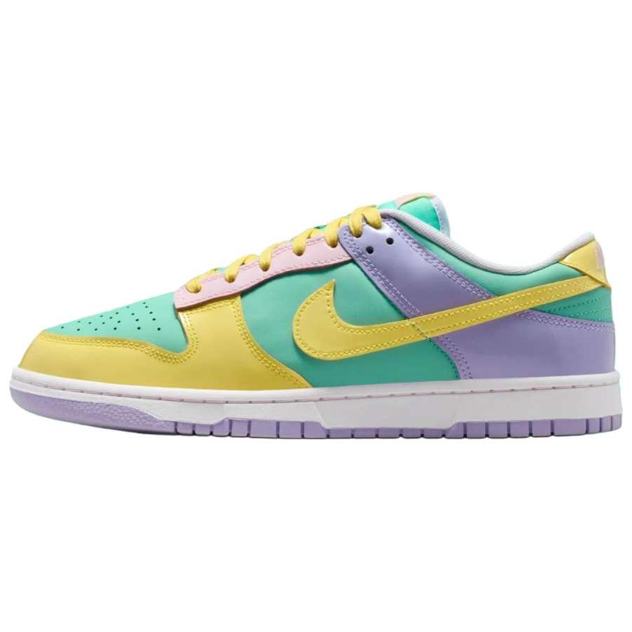 Nike Nike Dunk Low top Skateboard Shoes Unisex Green Purple Yellow