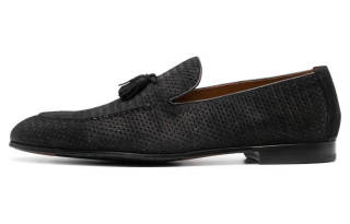 DOUCAL'S Woven-leather Tassel Loafers