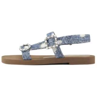 Stuart Weitzman/SW CRYSTAL GEO One Strap Sandals Women's Blue