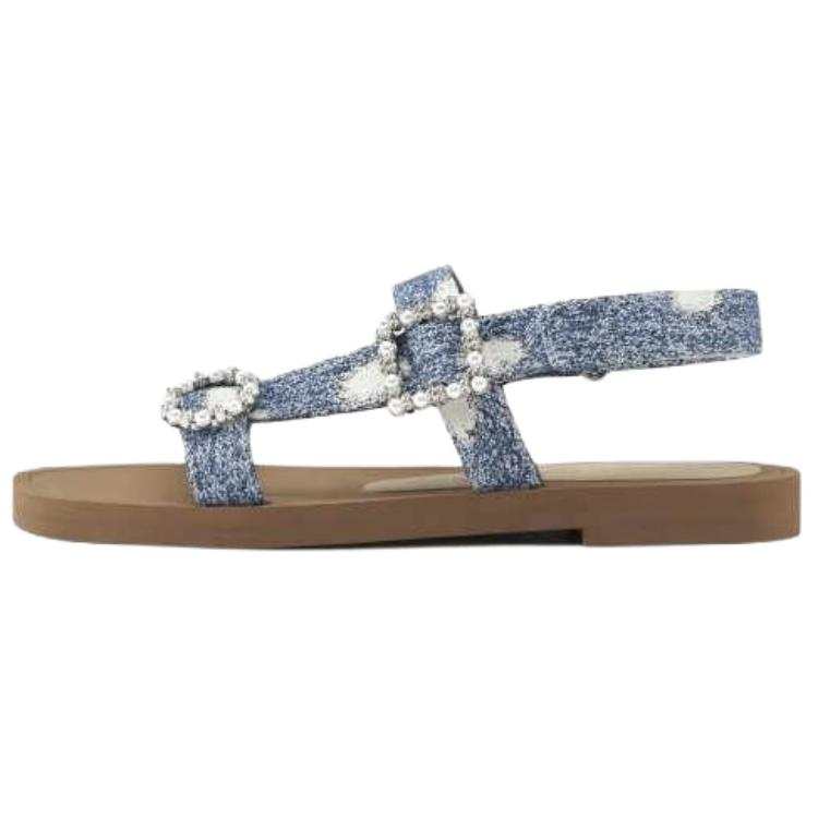 Stuart Weitzman Stuart Weitzman/SW CRYSTAL GEO One Strap Sandals Women's Blue