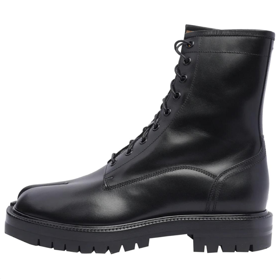 Maison Margiela Tabi Calfskin Ankle Boots Men's Black