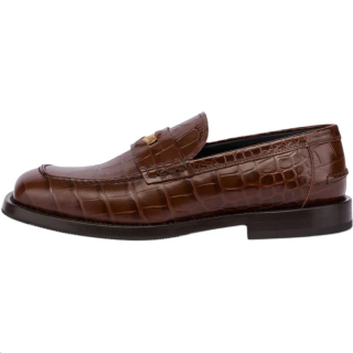 Moschino croc-embossed loafers Women's