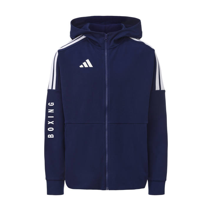 Adidas Adidas Hooded Puffer Jacket Unisex Navy Blue