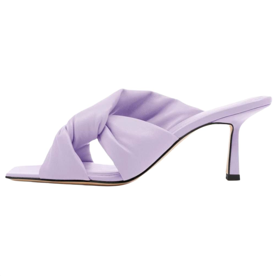 STUDIO AMELIA Slide Slippers 7cm Women's Light Purple
