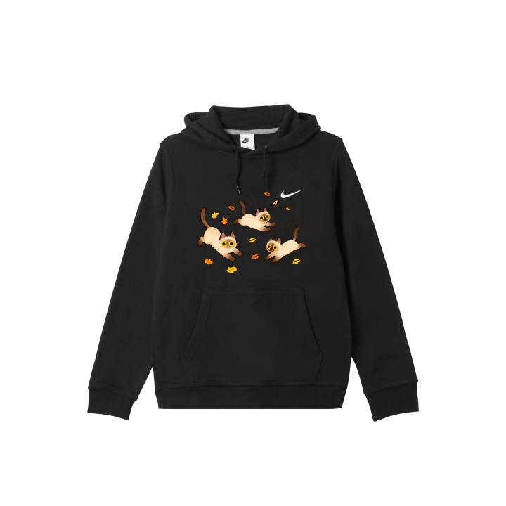 Nike Nike Club Sweatshirts Men's Black Hooded Moderate