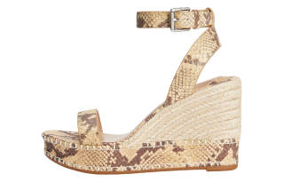 LAUREN RALPH LAUREN Leather One Strap Sandals Women's Beige