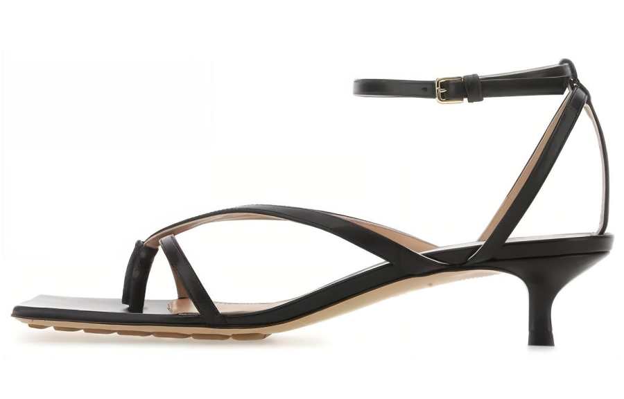 Bottega Veneta Stretch Leather Stylish Sandal Women's Black