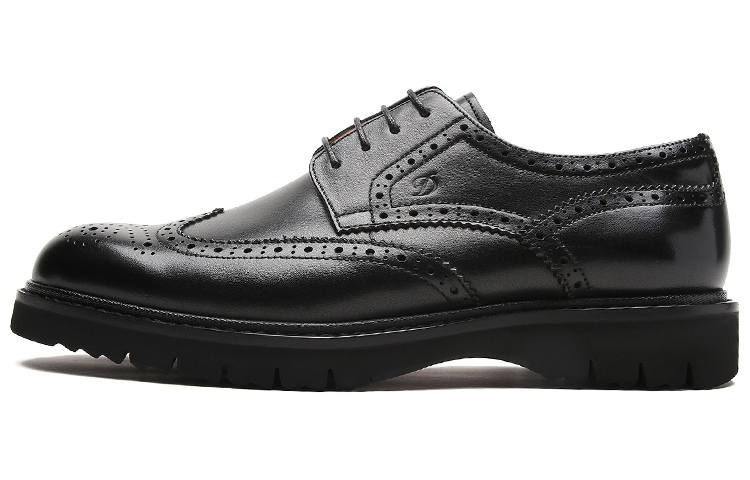 S.T.Dupont S. T.DUPONT Cow Leather Dress Shoes Men's Black
