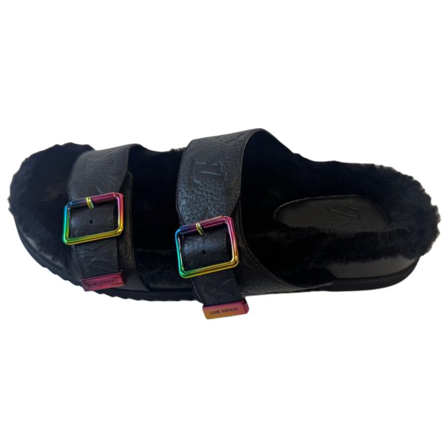 LOUIS VUITTON LOUIS VUITTON Slide Slippers Men's Black
