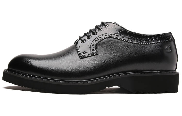 S.T.DUPONT Leather Dress Shoes Men's Black