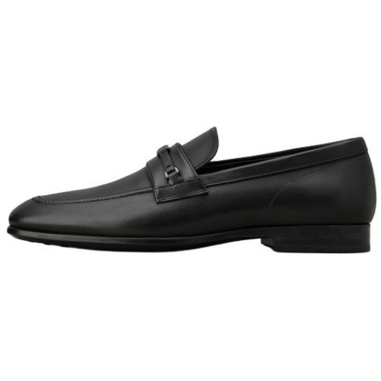 TOD'S Kate Cow Leather Loafers Men's Black