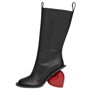 YUME YUME LOVE Leather Knee high Boots Women's Black