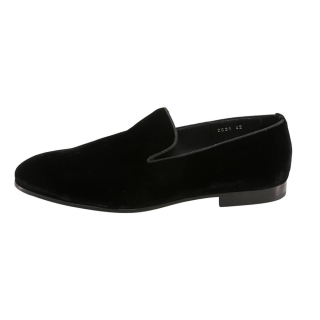 DOUCAL'S Almond-toe Velvet Loafers