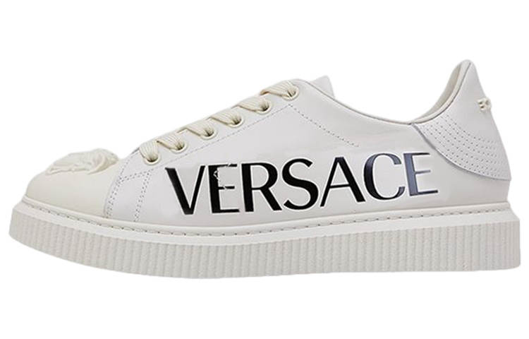 VERSACE Skateboard Shoes Women's Low Top White