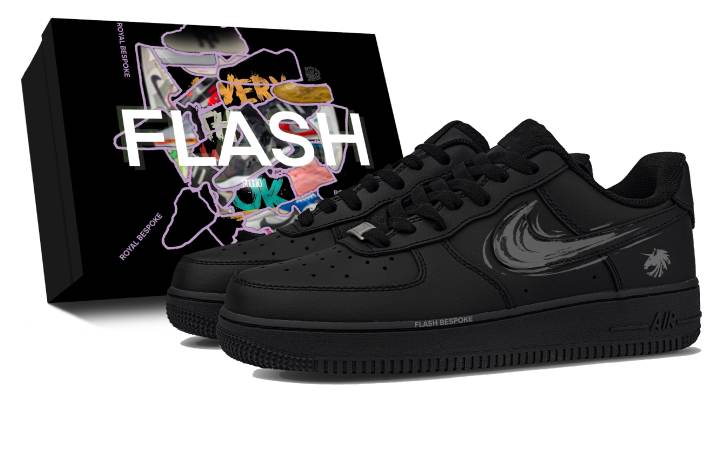 Nike Nike Air Force 1 Floating Ink, Box Included Leather Abrasion Resistant Abrasion Resistant Low top Skateboard Shoes