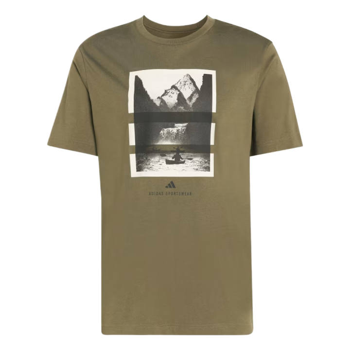 Adidas Adidas Sportswear T Shirt Men's Olive Stratum