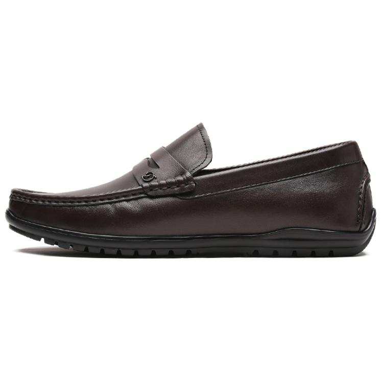 S.T.Dupont S. T.DUPONT Cow Leather Casual Shoes Men's Umber