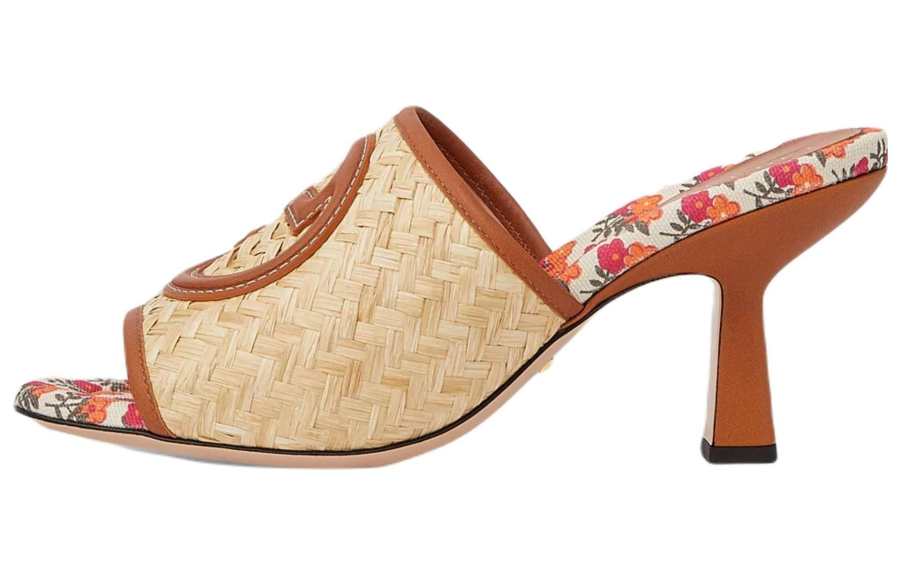 GUCCI Stylish Sandal Women's Beige Brown