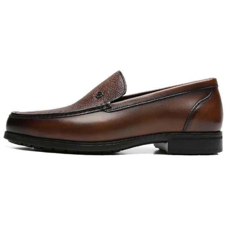 S.T.Dupont S. T.DUPONT Cow Leather Loafers Men's Brown
