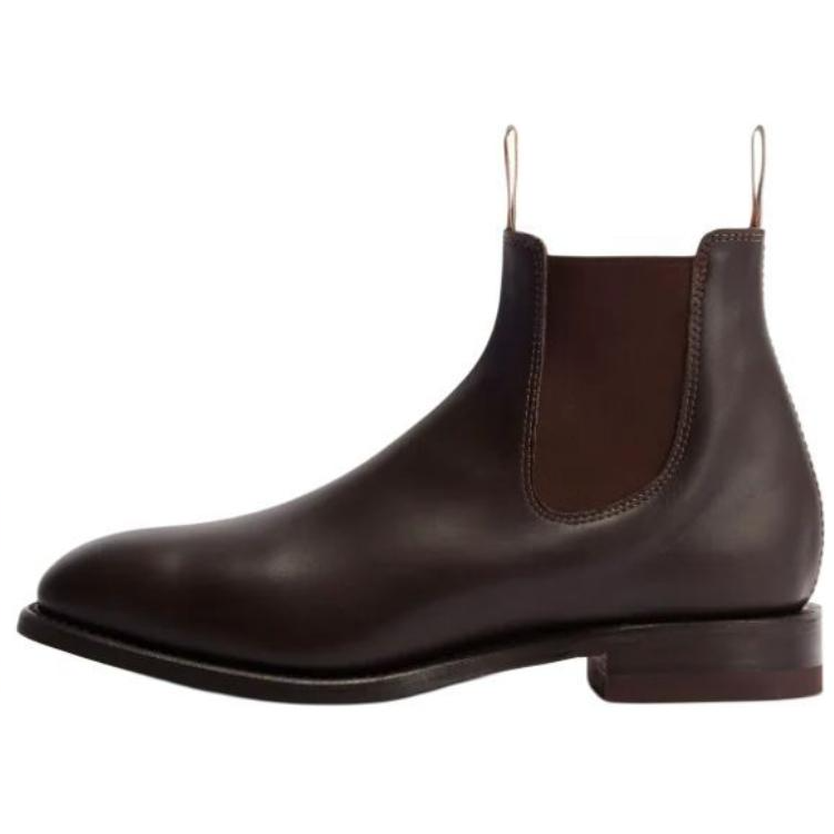 R.M.WILLIAMS Dynamic Flex Craftsman Leather Short Chelsea Boots Men's Brown