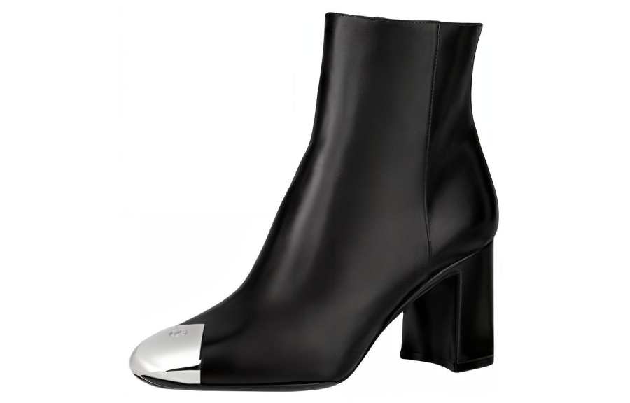 LOUIS VUITTON LOUIS VUITTON Leather Ankle Boots Women's Black