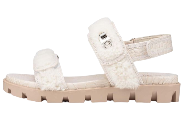 Christian Louboutin CL Suede Stylish Sandal Women's White