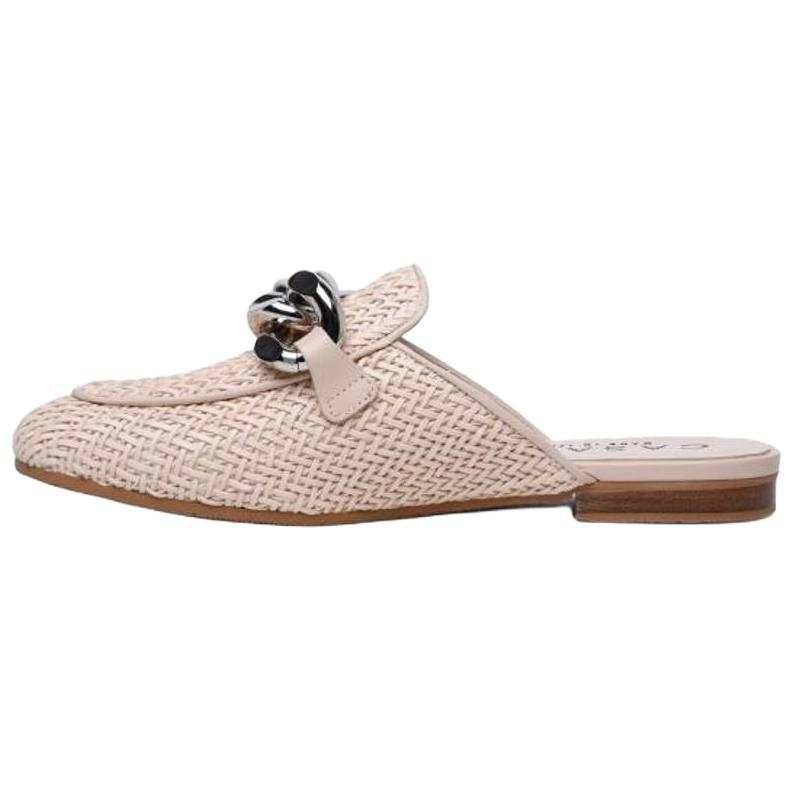 Casadei Closed Toe Slippers Women's Beige