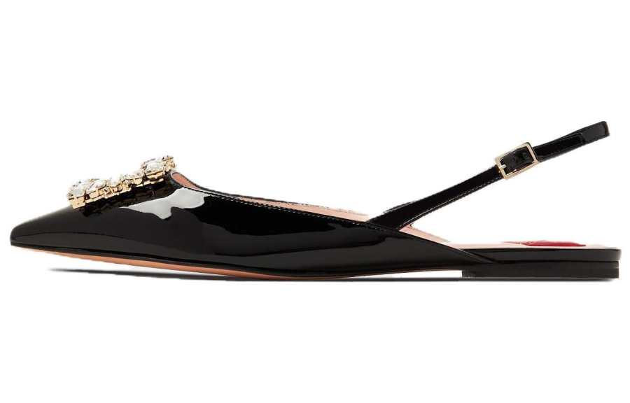 Roger Vivier Patent Leather Casual Shoes Women's Black